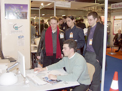 VideoLAN booth at Linux Expo Paris 2003